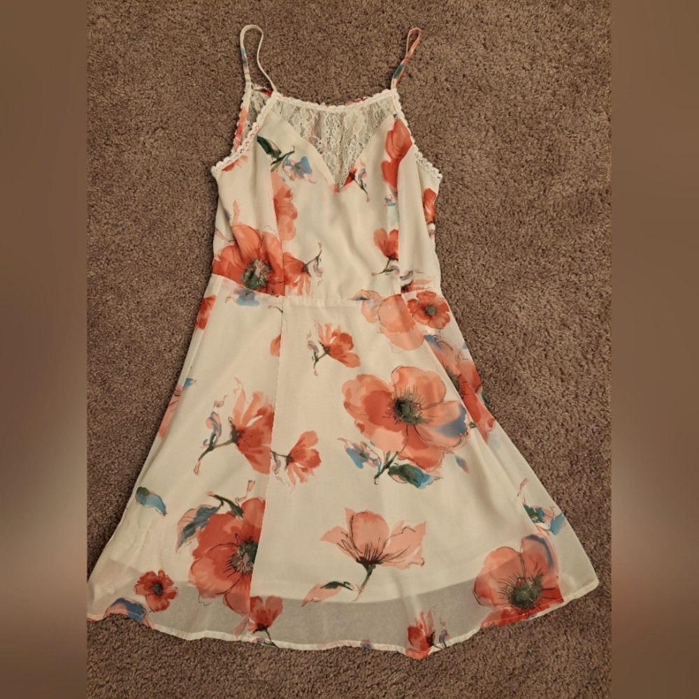 Soieblu Floral Lace Dress (small)